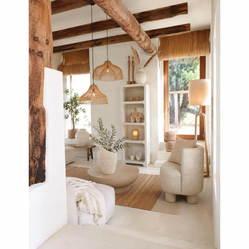 Light & Living vaas Denisa - wit - 28x26.5x50cm