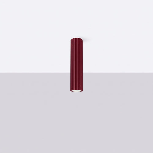 Sollux Lighting Plafondlamp KARBON 40 bordeaux - 6,5x6,5x40cm