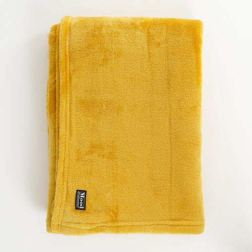 In The Mood Collection Famke Fleece Plaid - L180 x B130 cm - Geel - vtwonen shop