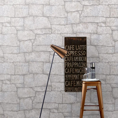 Erismann behang steen warm beige - 53 cm x 10.05 m - 661450 - vtwonen shop