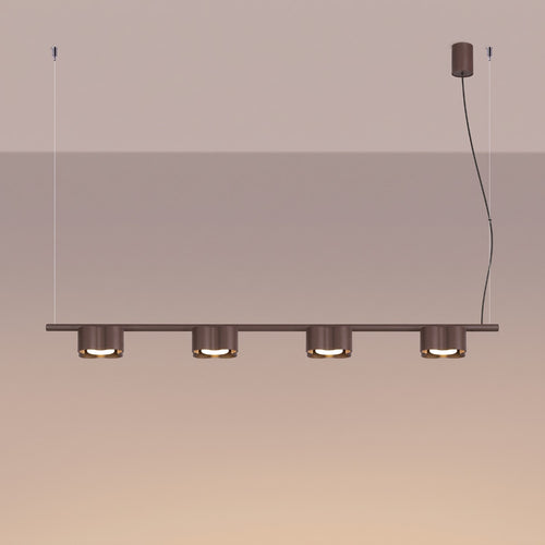 Sollux Lighting Kroonluchter OVIO 4 bruin Gx53 - 122x12x208cm