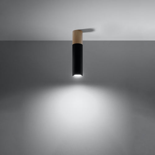 Sollux Lighting Plafondlamp PABLO zwart - 6x6x30cm
