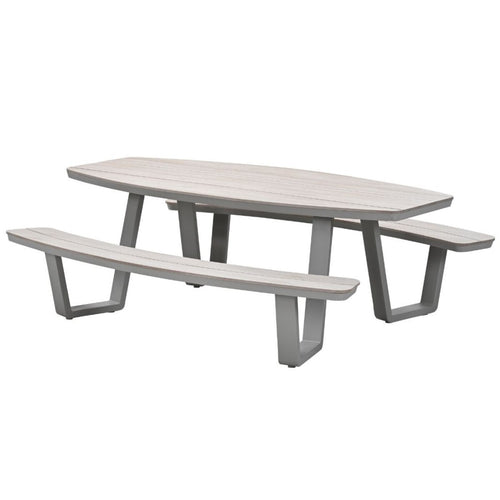 Garden Impressionspicknick set Sarria ovaal 220 x 193 cm - taupe