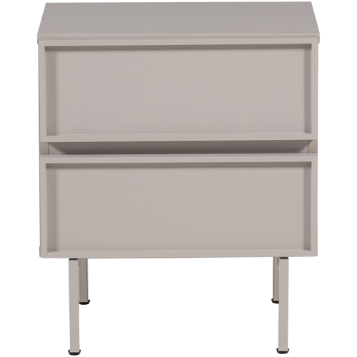 WOOOD nachtkastje 2 lades Tours - Melamine/MDF - Zand - 51x45x42 - vtwonen shop