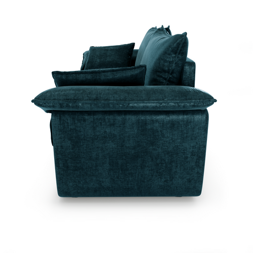 Sia Home - Bank SASHA -  fluweel pauwblauw 232cm