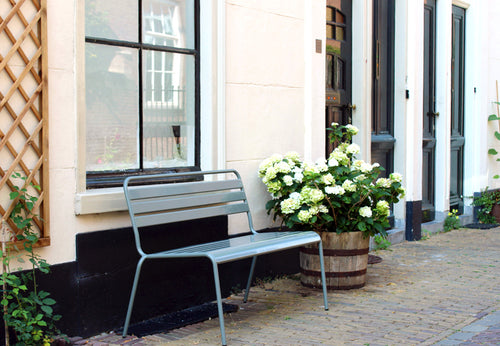 MaximaVida metalen tuinbank Max 120 cm muisgrijs