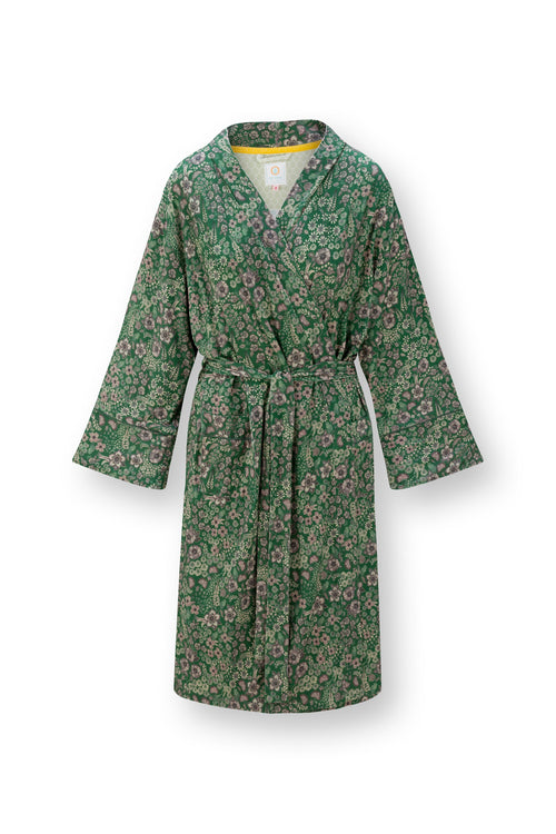 Pip Studio - Naomi Kimono Dames - Daisy Dreams - Groen - XL - vtwonen shop