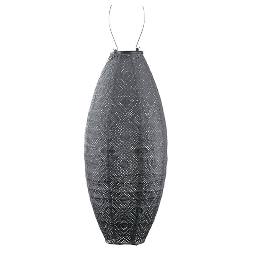 Lumiz solar lampion - mosaic long oval - 20 cm - donkergrijs - vtwonen shop