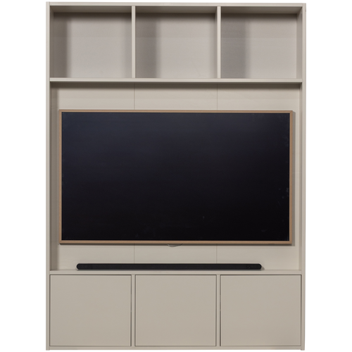 WOOOD tv opbergkast Meggy - Grenen hout - Dust/Grijs - 215x160x40