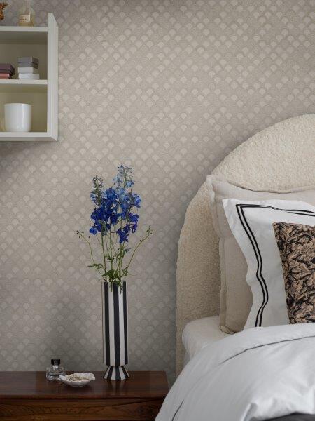 Borastapeter behang art deco motief beige - 53 cm x 10.05 m - 660855