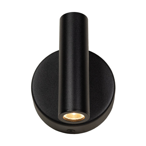 Atmooz wandlamp Pino - zwart - 9 x 8,5 x H 9 cm - geïntegreerde led