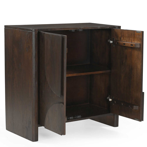 Starfurn Kabinetkast Zana - Donkerbruin Hout - 80x40x80cm