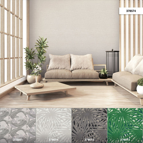 Livingwalls behang geschilderd effect licht crème beige - 53 cm x 10.05 m - AS-378574