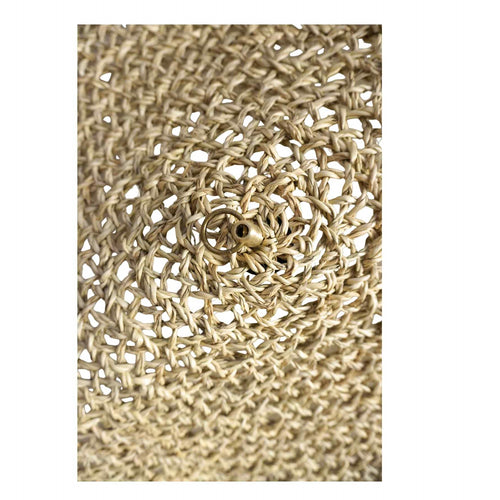 NOA MAY Hanglamp Medina - natural - zeegras - Ø 80 x h 3 cm