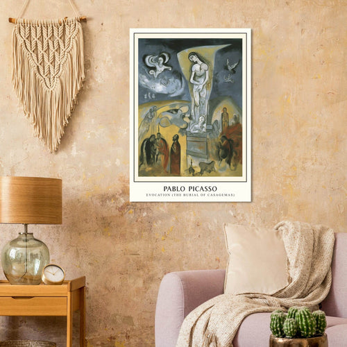 Artfulprints Poster met Lijst Pablo Picasso - Evocation   - 30x40 cm - Meerkleurig