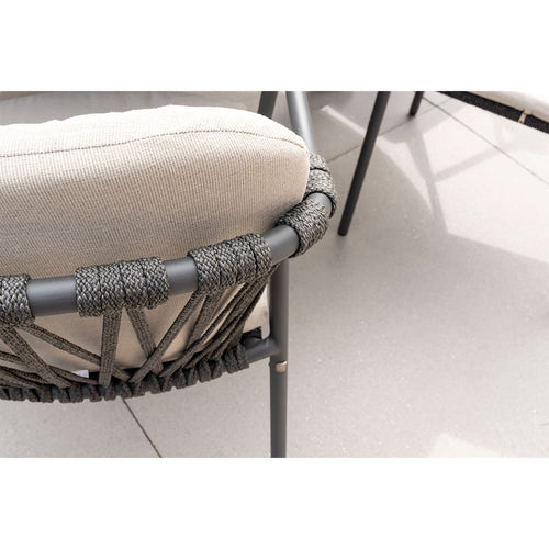 Taste by 4 Seasons stapelbare tuinstoel Manitoba antraciet