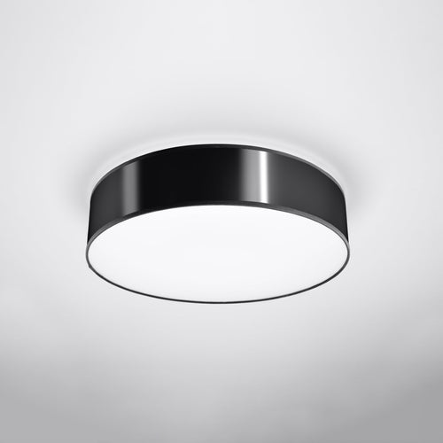 Sollux Lighting Plafondlamp ARENA 45 zwart - 45x45x11cm
