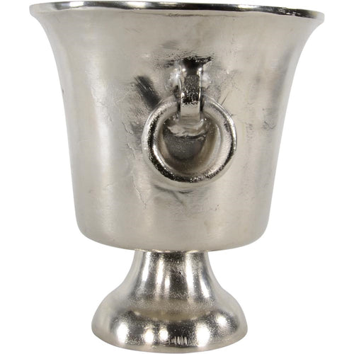 Lesli Living wijnkoeler Brush - zilver - Ø25x27cm