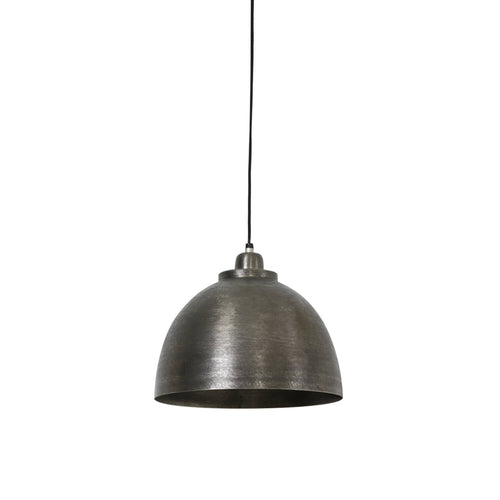 Light & Living hanglamp  - zilver - 30x30x26 cm