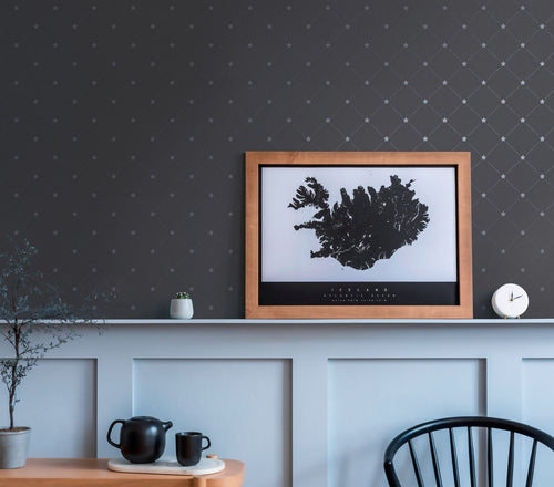 Livingwalls behang sterren zwart - 53 cm x 10.05 m - AS-379852