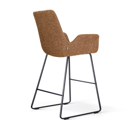 Nolon Nino-Eef barkruk bruin blend - zwart onderstel - 65 cm