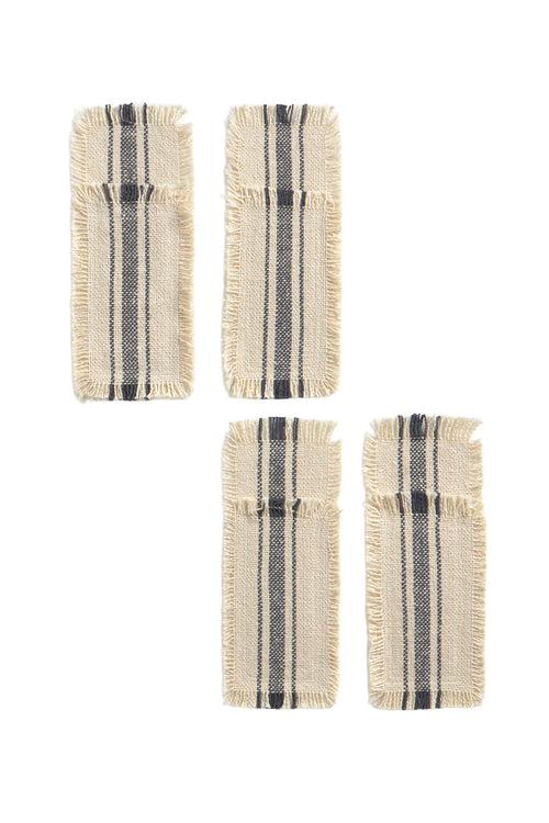 Calma House Bestekhoes (set van 4 stuks) Bari - Donkergrijs - 21x8