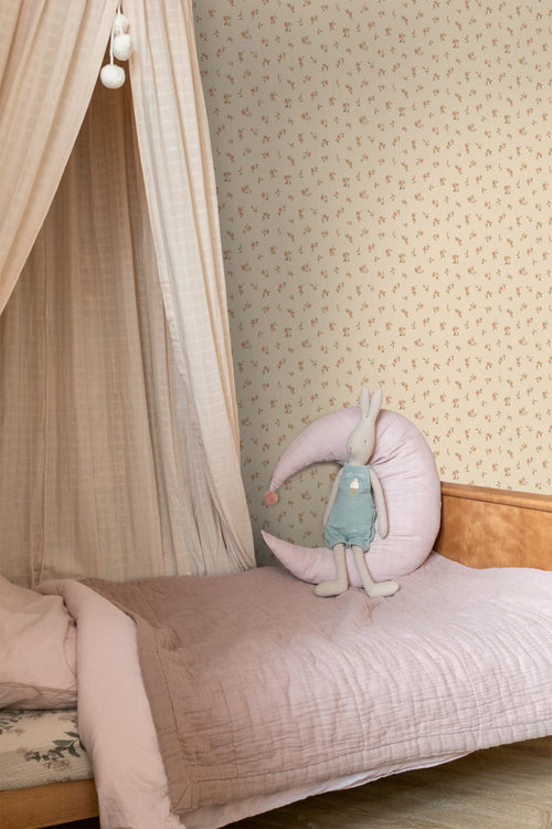 ESTAhome behang vintage bloemetjes beige - 53 cm x 10.05 m - 139834 - vtwonen shop