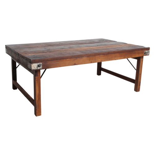 Raw Materials salontafel inklapbaar - FSC gerecycled hout - 120x75x45 cm