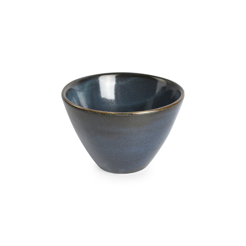 Bonbistro - Kom 10xH7cm conisch donkerblauw Cirro - Set van 6