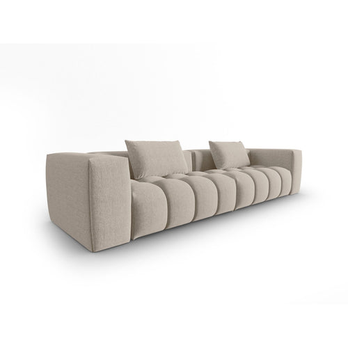 Cosmopolitan Design - Modulaire bank Verona 5-zits, structurele stof zand - 85x290x70cm