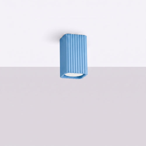 Sollux Lighting Plafondlamp RAYO 10 azuurblauw - 6x6x10cm