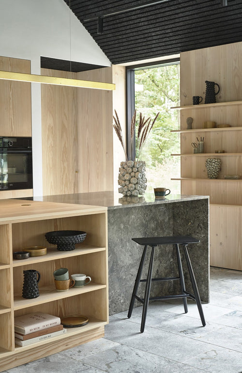 Villa Collection Bast houten barkruk - 64 cm - vtwonen shop