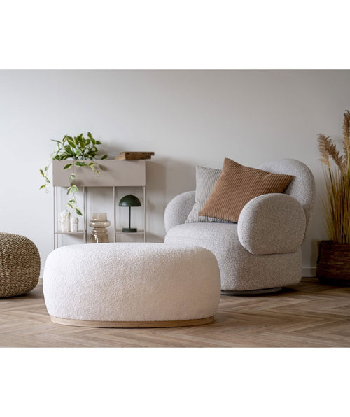 Rebellenclub Fauteuil Noosa - Lichtgrijs Bouclé - vtwonen shop