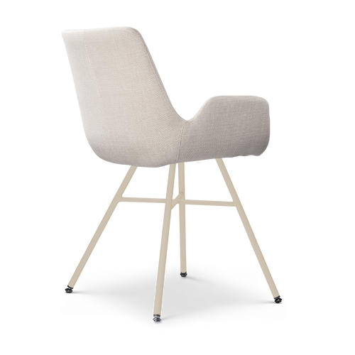 Nolon Noa-Eef eetkamerstoel beige - beige onderstel