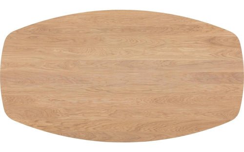 HelloTable eettafel Novum 30 - semi ovaal - 250x110 cm - eiken dark stained