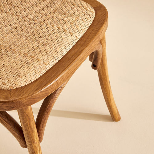 Signature - OLYMPIA Set van 2 eiken stoelen - Naturel - 46x45x77 cm