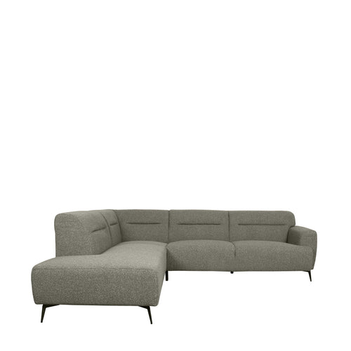 LABEL51 Hoekbank Bolzano Links - Grijs Bouclé - 270x227x80cm - vtwonen shop