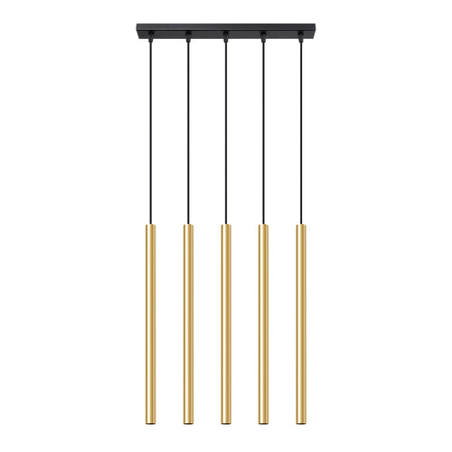 Sollux Lighting Hanglamp PASTELO 5L goud gepolijst - 45x5x90cm