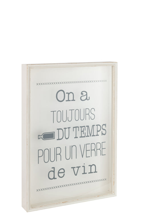 J-Line kader Kurken Frans - hout - beige - large