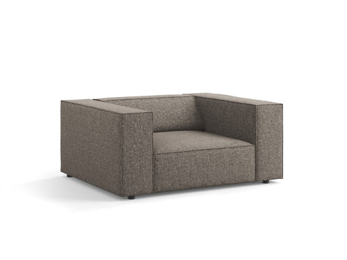Cosmopolitan Design Fauteuil Arendal chenille, grijs - 102x124x70cm