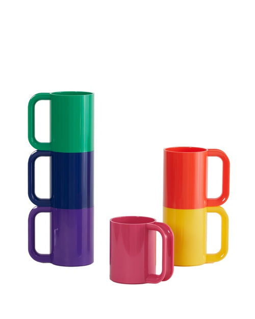 Heller Max Mokken set 6-delig - Ø73mm - H 108mm - Regenboog - vtwonen shop