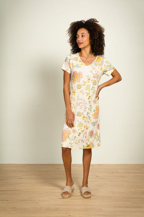 Pip Studio - Djoy Nachthemd - Dames - Buenas Noches - Wit - XXL