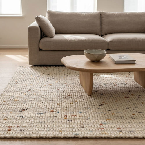 DÉJA Living Vloerkleed Bela - Wit Multi Wol - 200x290cm