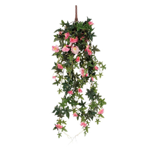 Mica Decorations Petunia Kunst Hangplant - L15 x B20 x H80 cm - Roze