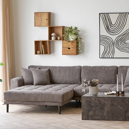 Artichok Abigail Eikenhouten Wandkast Met Twee Lades - 30 x 30 cm