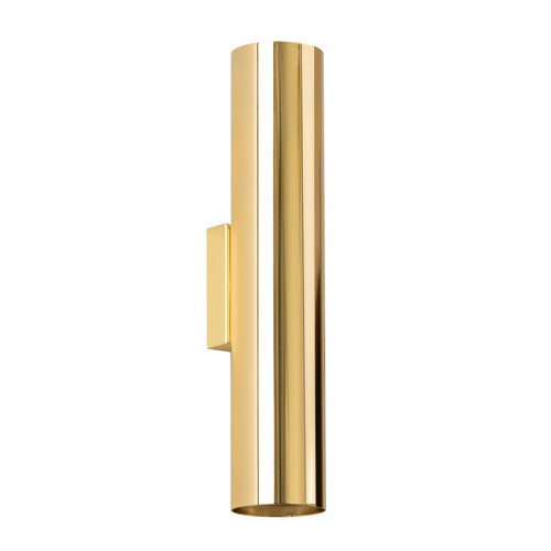 Sollux Lighting Wandlamp LAGOS 2 gepolijst goud - 6x8x30cm