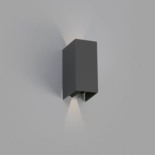 Faro Blind - LED Outdoor Up Down Wandlamp Donkergrijs IP54