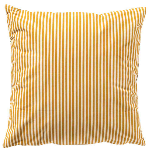 JUDITH - kussenhoes 45x45 cm - bloemenmotief - 100% katoen - Chai Tea - geel
