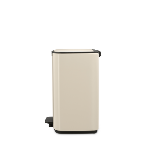 Brabantia Bo Pedaalemmer, 12 liter, stil sluitend, kunststof binnenemmer - Soft Beige