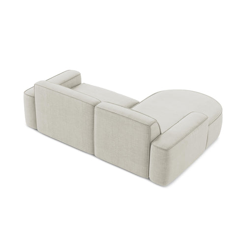 LaMiaSofa hoekbank links Melissa - textuurstof - lichtbeige - 224x166x70